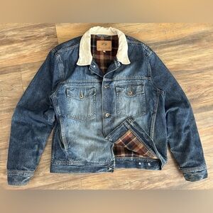 Vintage WindRiver Blanket Lined Denim Jacket Large